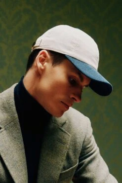 Adjustable Two-Tone Cord Baseball Cap 16 Adjustable Two-Tone Cord Baseball Cap -Lock & Co Hatters Sales ADJUSTABLE TWO TONE CORD BASEBALL CAP LIFESTYLE SHOT 1