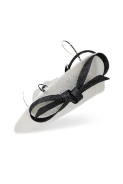 Assam White And Black Saucer Hat -Lock & Co Hatters Sales ASSAM BLACK 1