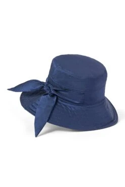 Brigitte Silk Sun Hat -Lock & Co Hatters Sales BRIGITTE SILK SUN HAT NAVY 1