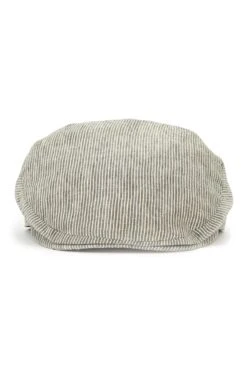 Cannes Linen Flat Cap -Lock & Co Hatters Sales CANNES LINEN FLAT CAP Product Shot 5
