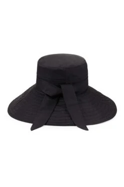 Clemence Silk Sun Hat -Lock & Co Hatters Sales CLEMENCE SILK SUN HAT BLACK 2