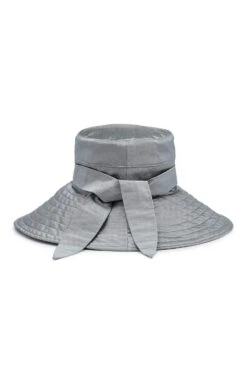 Clemence Silk Sun Hat -Lock & Co Hatters Sales CLEMENCE SILK SUN HAT SILVER 2