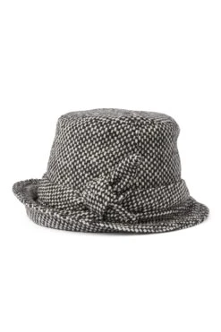 Dolores Black Cloche -Lock & Co Hatters Sales DOLORES BLACK WHITE