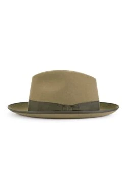 Escorial Wool Albany Trilby -Lock & Co Hatters Sales ESCORIAL WOOL ALBANY TRILBY TAUPE Product Shot 2