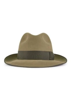 Escorial Wool Albany Trilby -Lock & Co Hatters Sales ESCORIAL WOOL ALBANY TRILBY TAUPE Product Shot 3