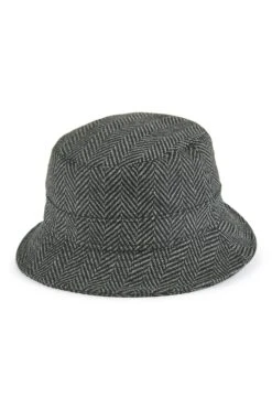 Escorial Wool Bucket Hat -Lock & Co Hatters Sales ESCORIAL WOOL BUCKET HAT GREY 1
