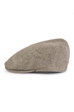 Escorial Wool Grosvenor Flat Cap -Lock & Co Hatters Sales ESCORIAL WOOL GROSVENOR FLAT CAP BROWN Product Shot 2