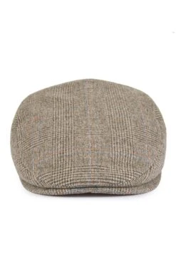 Escorial Wool Grosvenor Flat Cap -Lock & Co Hatters Sales ESCORIAL WOOL GROSVENOR FLAT CAP BROWN Product Shot 3