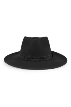Escorial Wool Meredith Fedora -Lock & Co Hatters Sales ESCORIAL WOOL MEREDITH FEDORA BLACK 1