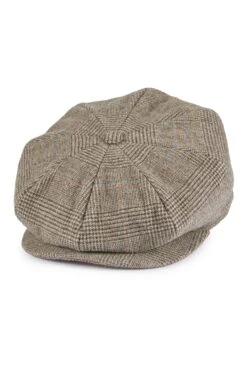 Escorial Wool Tremelo Bakerboy Cap -Lock & Co Hatters Sales ESCORIAL WOOL TREMELO BAKERBOY CAP BROWN 1