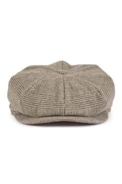 Escorial Wool Tremelo Bakerboy Cap -Lock & Co Hatters Sales ESCORIAL WOOL TREMELO BAKERBOY CAP BROWN 2