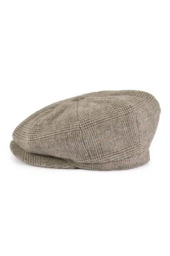 Escorial Wool Tremelo Bakerboy Cap -Lock & Co Hatters Sales ESCORIAL WOOL TREMELO BAKERBOY CAP BROWN 3
