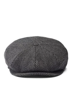 Escorial Wool Tremelo Bakerboy Cap -Lock & Co Hatters Sales ESCORIAL WOOL TREMELO BAKERBOY CAP GREY 2