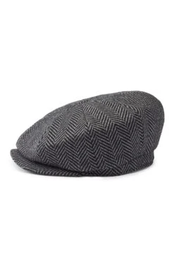 Escorial Wool Tremelo Bakerboy Cap -Lock & Co Hatters Sales ESCORIAL WOOL TREMELO BAKERBOY CAP GREY 3
