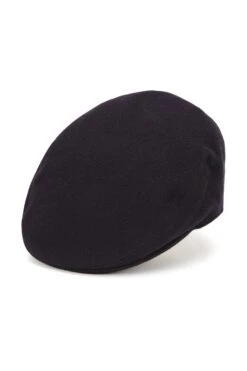 Gill Flat Cap -Lock & Co Hatters Sales GILL FLAT CAP NAVY Product Shot 1
