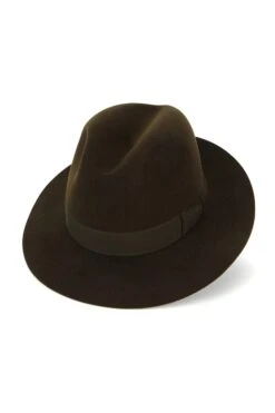 Haydock Fedora -Lock & Co Hatters Sales HAYDOCK TRILBY GREEN Product Shot 1