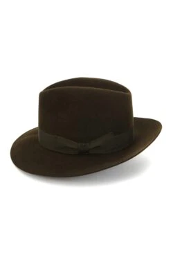 Haydock Fedora -Lock & Co Hatters Sales HAYDOCK TRILBY GREEN Product Shot 2