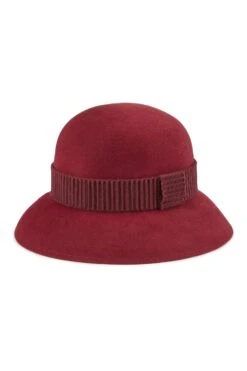 Hogarth Cloche -Lock & Co Hatters Sales HOGARTH CLOCHE BURGUNDY