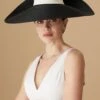 Lady Grey Black Wide Brim Hat