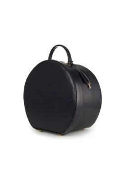 Leather Hat Box -Lock & Co Hatters Sales LEATHER HAT BOX BLACK 2