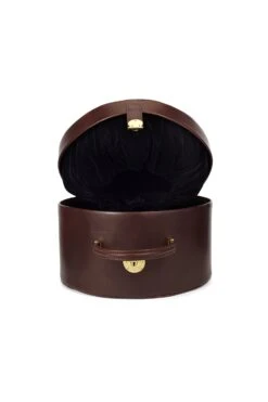 Leather Hat Box -Lock & Co Hatters Sales LEATHER HAT BOX BROWN 4