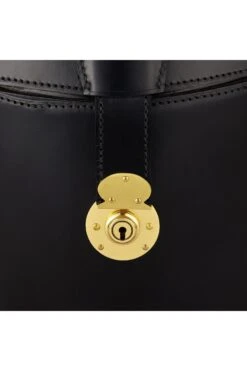 Leather Top Hat Bucket -Lock & Co Hatters Sales LEATHER TOP HAT BUCKET BLACK 3