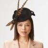 Loretta Black Percher Hat