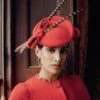 Loretta Red Percher Hat
