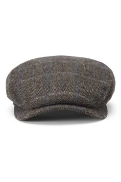 Lynton Brown Flat Cap -Lock & Co Hatters Sales LYNTON BROWN FLAT CAP Product Shot 2