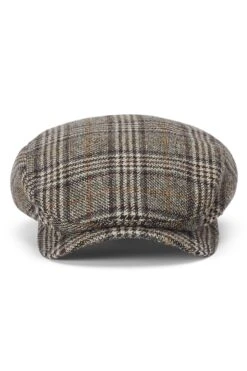 Lynton Grey Flat Cap -Lock & Co Hatters Sales LYNTON GREY FLAT CAP Product Shot 2