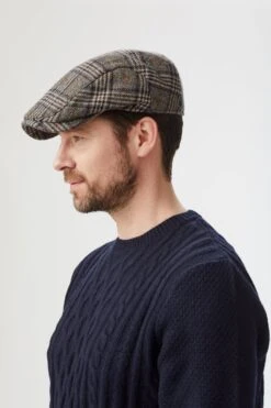 Lynton Grey Flat Cap -Lock & Co Hatters Sales LyntonGreyFlatCap 29405