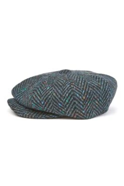 Muirfield Tweed Bakerboy Cap -Lock & Co Hatters Sales MUIRFIELD TWEED BAKERBOY CAP PATTERN 5 Product Shot 2