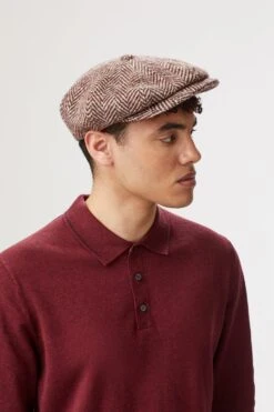 Muirfield Herringbone Bakerboy Cap 16 Muirfield Herringbone Bakerboy Cap -Lock & Co Hatters Sales MuirfieldHerringboneBakerboyCap 30990