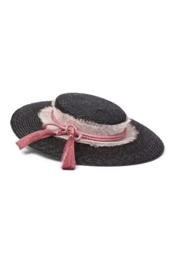 Nevada Boater -Lock & Co Hatters Sales NEVADA BOATER BLACK PINK