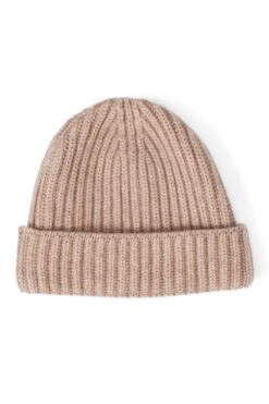 Rannoch Cashmere Beanie -Lock & Co Hatters Sales RANNOCH CASHMERE BEANIE BEIGE