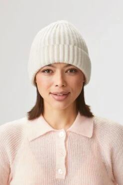 Rannoch Cream Cashmere Beanie -Lock & Co Hatters Sales RANNOCH CREAM CASHMERE BEANIE EDITED 2
