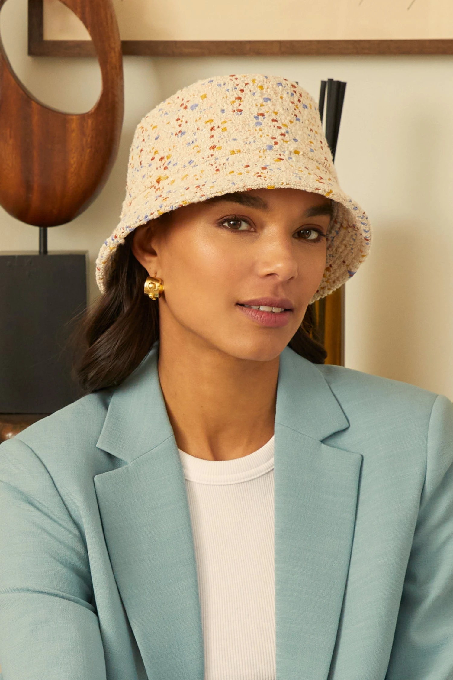 Rye Speckled Bucket Hat 2 Rye Speckled Bucket Hat - Image 2