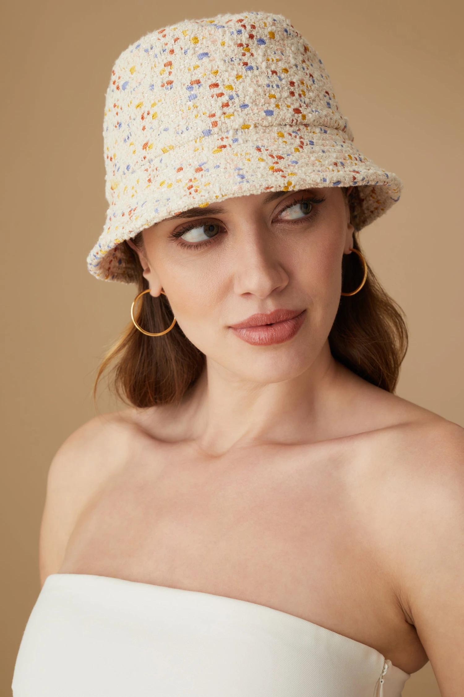 Rye Speckled Bucket Hat 1 Rye Speckled Bucket Hat