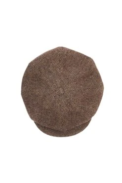 Sandwich Tweed Bakerboy Cap -Lock & Co Hatters Sales SANDWICH TWEED BAKERBOY CAP PATTERN 1 Product Shot 3