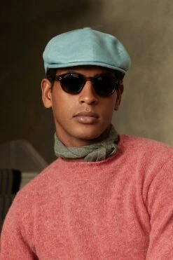 Tahoe Turquoise Bakerboy Cap -Lock & Co Hatters Sales TAHOE TURQUOISE BAKERBOY CAP 2