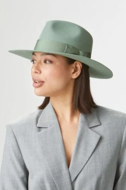 Toni Green Flat-Brim Fedora -Lock & Co Hatters Sales TONI GREEN FLAT BRIM FEDORA edited