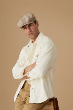 Tremelo Brown Glen-Check Bakerboy Cap -Lock & Co Hatters Sales TREMELO BAKERBOY CAP BROWN CHECK