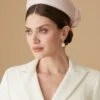 Verbena Pale Pink Pillbox Hat