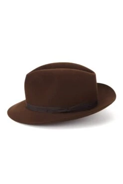 Voyager Rollable Trilby -Lock & Co Hatters Sales VOYAGER ROLLABLE TRILBY DARK BROWN Product Shot 2