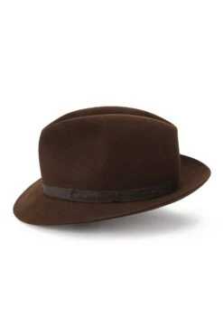 Wetherby Trilby -Lock & Co Hatters Sales WETHERBY TRILBY BROWN Product Shot 2