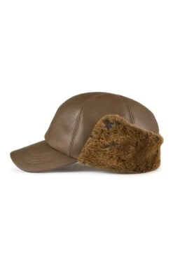 Winnipeg Sheepskin Baseball Cap -Lock & Co Hatters Sales WINNIPEG SHEEPSKIN BASEBALL CAP BROWN 2