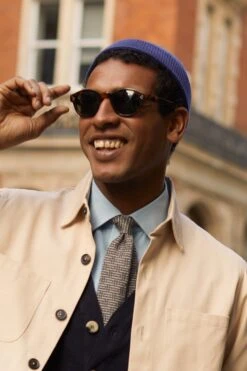 Woody Mini Fisherman Blue Beanie -Lock & Co Hatters Sales WOODY MINI FISHERMAN BLUE BEANIE 2